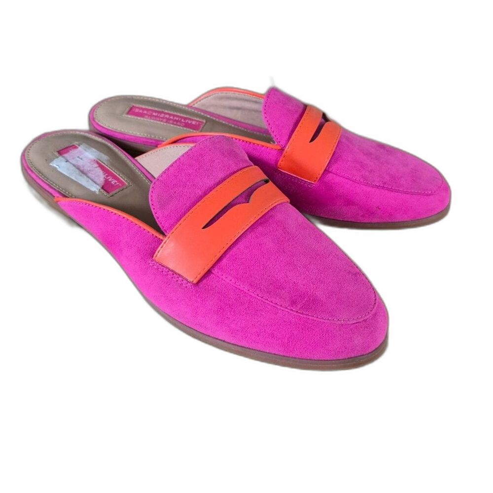 Isaac Mizrahi Live! Always Isaac Faux Suede Loafers - Ultra Pink - Women's 7M